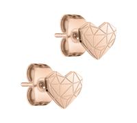 Ohrstecker Mini Broken Heart Edelstahl IP Roségold