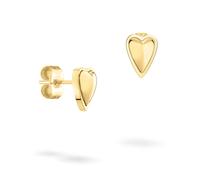 LIEBESKIND BERLIN Damen Schmuck mit Herz - Funkelnde Kette, Armband und Ohrringe mit Glasherz aus Edelstahl in Silber, Gold & Roségold - zeitlos, modern und alltagstauglich - Geschenkidee