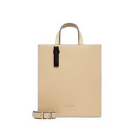 Liebeskind Berlin „Paper Bag M“ - Tote Tasche aus Leder mit Jacquard-Schultergurt und Logodetails - Damen-Tasche - Leder Handtasche Damen - Women’s Tote Bag