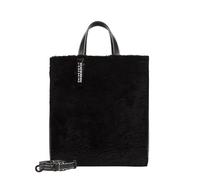 LIEBESKIND Berlin Paperbag Tote M - Paperbag Tasche aus Leder mit Jacquard-Schultergurt & Logodetails I Damen-Tasche | Leder Handtasche Damen | Women’s Tote Bag