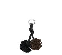LIEBESKIND BERLIN Schlüsselanhänger mit Knoten-Detail Modell 'Pom Pom' in Black, Größe 1
