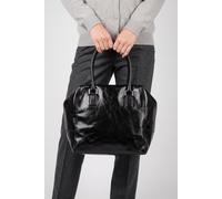 LIEBESKIND BERLIN Lack Distressed Kayla Satchel M Black