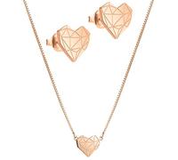 LIEBESKIND Berlin Schmuck-Set Edelstahl (Roségold)