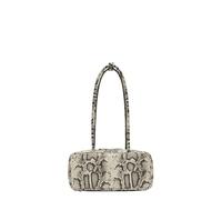 Handliche Tasche in Snake-Optik grau