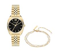 Liebeskind Berlin Set Armbanduhr & Armband LS-0127-MQB Edelstahl IP Gold