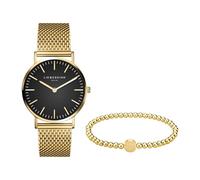 Liebeskind Berlin Set Armbanduhr & Armband LS-0139-MQB Edelstahl IP Gold