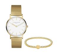 Liebeskind Berlin Set Armbanduhr & Armband LS-0146-MQB Edelstahl IP Gold