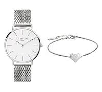 Liebeskind Berlin Set aus Armbanduhr und Armband LS-0102-MQB silber