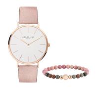 Liebeskind Berlin Set aus Armbanduhr und Beadarmband LS-0072-LQB IP roségold