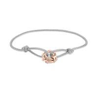 Liebeskind Berlin Stoffarmband LJ-1648-B-21 mit Edelstahl Anhänger in IP Roségold