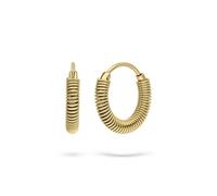 LIEBESKIND BERLIN Twist Creole - Creole aus Edelstahl - IP Gold - 1,7 cm - Scharnierverschluss - wasserfest & hautfreundlich