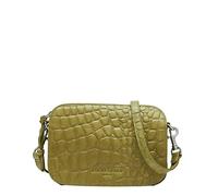 LIEBESKIND Berlin Umhängetasche Luka - Cross-Body Bag aus Leder mit verstellbaren Schulterriemen - kleine Schultertasche, Fächer mit Reißverschluss - Shoulder Bag, 14.5 x 20.5 x 7 cm,Matcha