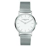 Liebeskind Damen Analog Quarz Armbanduhr mit Edelstahlarmband silberfarben