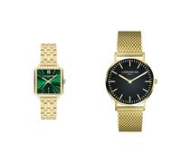 Liebeskind Damen Analog Quarz Uhr mit Edelstahl Armband LT-0181-MQ & Damen Analog Quarz Armbanduhr mit Edelstahlarmband LT-0097-MQ