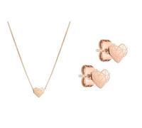 Liebeskind Damen Halskette aus Edelstahl & Ohrring LJ-0848-E-05 IP Roségold