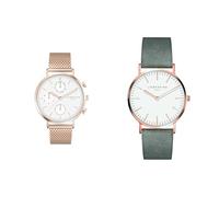 Liebeskind DamenArmbanduhr Multi Zifferblatt Quarz Edelstahl LT-0193-MM & Damen Analog Quarz Armbanduhr mit Lederarmband LT-0085-LQ