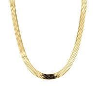 LIEBESKIND Extra breite Sleek Chain Edelstahl IP Gold