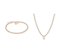 Liebeskind Fußkette LJ-0860-A-25 IP Roségold & Halskette LJ-0852-N-45 IP Roségold