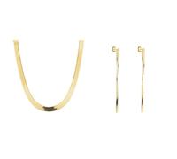Liebeskind Halskette LJ-0885-N-45 IP Gold & iebeskind Ohrstecker LJ-0892-E-30 IP Gold