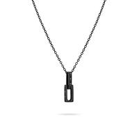 Liebeskind Berlin Halskette Damen The Festive Mini Link Sparkle – Edelstahl schwarz LJ-1366-N-45
