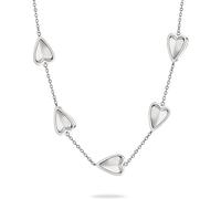LIEBESKIND BERLIN Damen Schmuck mit Herz - Funkelnde Kette, Armband und Ohrringe mit Glasherz aus Edelstahl in Silber, Gold & Roségold - zeitlos, modern und alltagstauglich - Geschenkidee