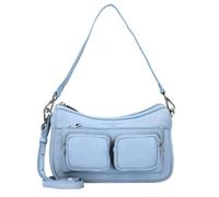 Kleine Hobo-Bag aus Schafsleder blau