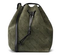 Liebeskind Berlin Beuteltaschen - Monogram Diagonal Hydro Suede Bucket Bag M - Gr. unisize - in Grün - für Damen