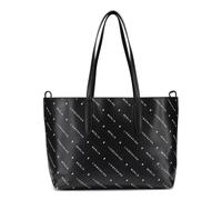 Liebeskind Monogram Schultertasche Leder 47 cm schwarz