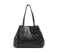 Liebeskind Monogram Schultertasche Leder 47 cm schwarz