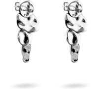 LIEBESKIND BERLIN Damen Schmuck - Kette, Armband und Ohrringe mit organischen Elementen aus Edelstahl - Anschmiegsame Anhänger variieren dynamisch in Form & Größe und verleihen durch ihren Schimmer