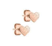 Liebeskind Berlin Ohrstecker Mini Broken Heart Edelstahl IP Roségold Damen