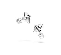 LIEBESKIND BERLIN Spikes Ohrring - Ohrstecker aus Edelstahl - Silber - 1 cm - Steckverschluss - wasserfest & hautfreundlich