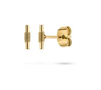 Liebeskind Berlin Ohrring Twist Edelstahl IP Gold 0,7 cm Steckverschluss