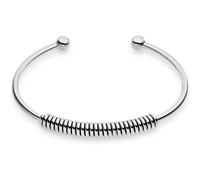 LIEBESKIND BERLIN Armband Twist – Edelstahl, Silber, 6,9 cm, wasserfest und hautfreundlich, Damen