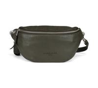 Geräumige Gürteltasche aus Schafsleder grün