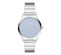 Quarzuhr LIEBESKIND BERLIN "Basic Staples", silberfarben, hellblau, Armbanduhren, Damen, Quarzuhr, Armbanduhr, Damenuhr, Edelstahlarmband, analog (79325649-0) silberfarben, hellblau