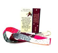 Lieblingsmanufaktur Buntes Geschenk für Leute die schon alles haben - Schlüsselband mit Botschaft für Hundehalter als Geschenk zum Hund