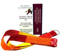 Lieblingsmanufaktur Buntes Schlüsselband als Abschiedsgeschenk für die Kollegin, Freundin - Lebensfreude verschenken und ein buntes Abschiedslächeln aufs Gesicht zaubern