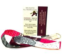 Lieblingsmanufaktur Buntes Schlüsselband als Abschiedsgeschenk für die Kollegin, Freundin - Lebensfreude verschenken und ein buntes Abschiedslächeln aufs Gesicht zaubern