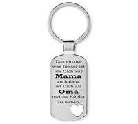 Lieblingsmensch Familien - Schlüsselanhänger aus Metall - Das einzige was besser ist -Herz (Mama-Oma-Kinder)