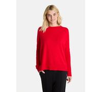 Strickpullover LIEBLINGSSTÜCK "MadinaL", Damen, Gr. 34/36, 365, rot, 38% Viskose, 47% Wolle, 10% Polyamid, 5% Kaschmir, lässig geschnitten, Rundhals, Pullover Strickpullover, mit Kaschmir, Wolle und V