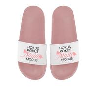 LIEBTASTISCH Badelatschen - Hokus Pokus Malle Modus - Mallorca - Feiern - Party - Sommer - Strand - JGA (Rosa, 41)