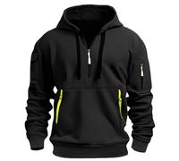 Lieferung Ohne Bestellung Travel Must Haves Kapuzenpullover Herren Mit Reißverschluss Hoodie Sweatshirt Mit Kapuze Warm Hoody Männer Oversize Pullover Winter Hooded Pulli B-Waren Angebote