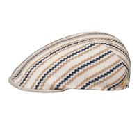 LIERYS Cedricks Flatcap Schirmmütze gestreift Mehrfarbig Made in Italy Herren Frühling Sommer braun S (54-55 cm)