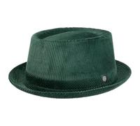 LIERYS Classic Pork Pie Cordhut Made in Italy Herren Sommer Winter grün XL (60-61 cm)