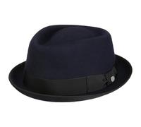 Diamond Crown Pork Pie Filzhut by Lierys blau M (56-57 cm)