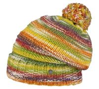 LIERYS Fauske Bommelmütze Damen Herren Pudelmütze mit Schurwolle Made in Germany Gestrickt Oversize Wollmütze Herbst Winter hellgrün One Size