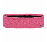 LIERYS Fauske Stirnband Damen mit Schurwolle 55-60 cm - Made in Germany - 10,5 cm breit - Innenfutter aus Fleece - Headband mit geflochtenem Strickmuster - Herbst/Winter pink One Size