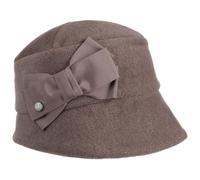 LIERYS Fleece Damenglocke Elegante Form Hut mit Schleife Warm gemütlich Damen Herbst Winter