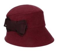 LIERYS Fleece Damenglocke Elegante Form Hut mit Schleife Warm gemütlich Damen Herbst Winter